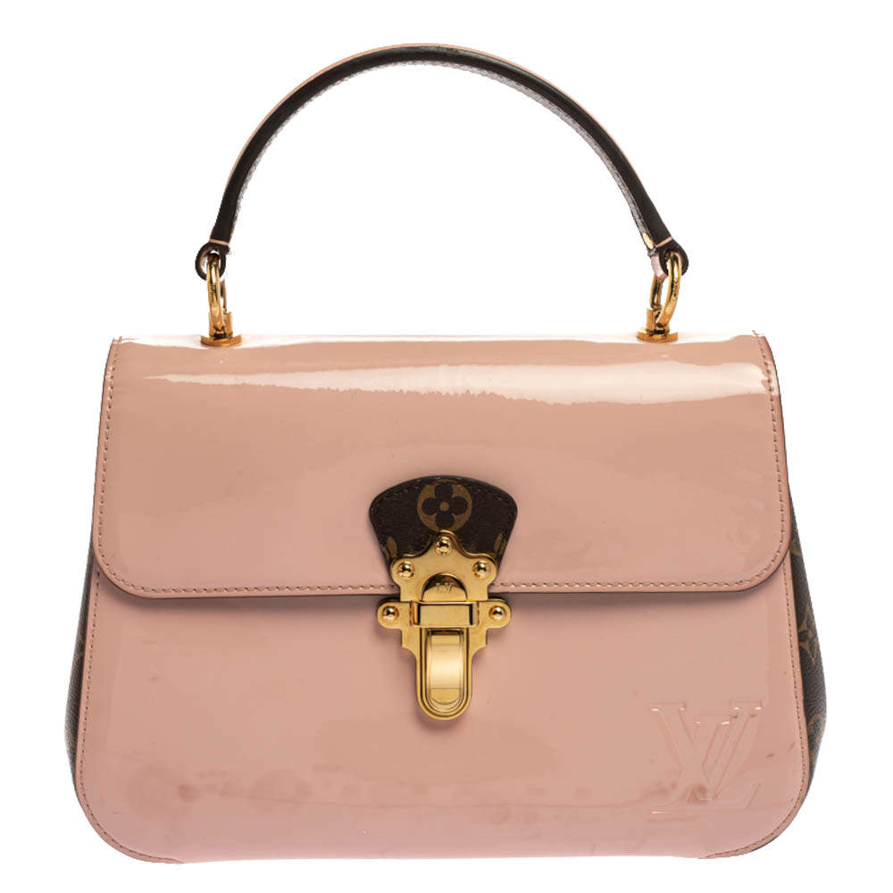 Louis Vuitton Rose Ballerine Vernis Leather and Monongarm Canvas Cherrywood  PM Bag