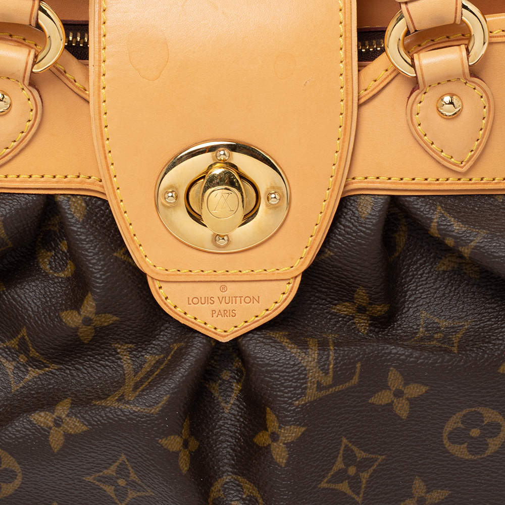 Boetie cloth handbag Louis Vuitton Brown in Cloth - 15595531