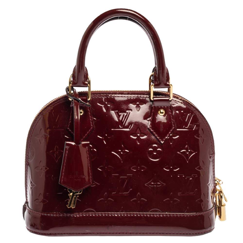 Louis Vuitton Pre-Owned Griotte Monogram Vernis Alma PM Patent