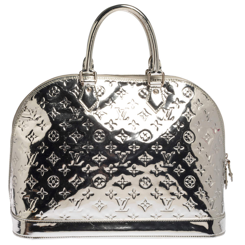 Silver Vernis Monogram Miroir Alma GM by Louis Vuitton - Handbags & Purses  - Costume & Dressing Accessories
