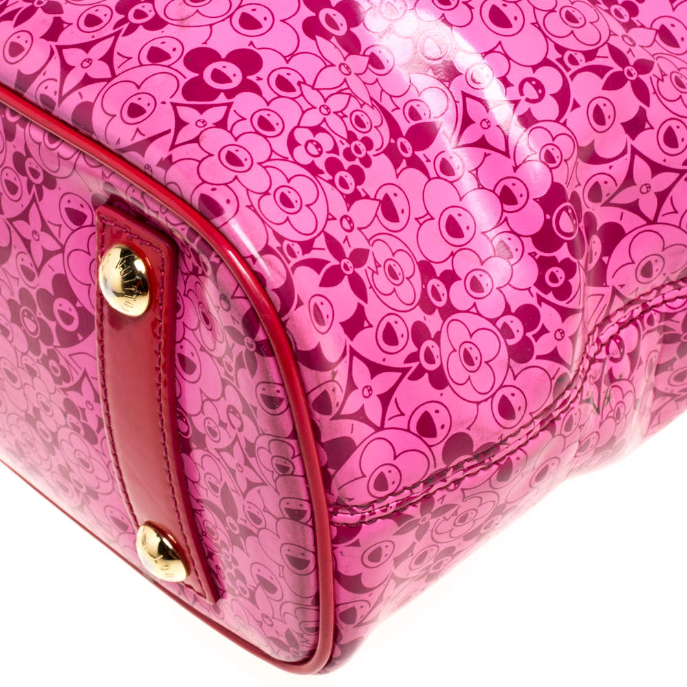 Louis Vuitton Murakami Cosmic Blossom Pm 870012 Pink Leather Tote