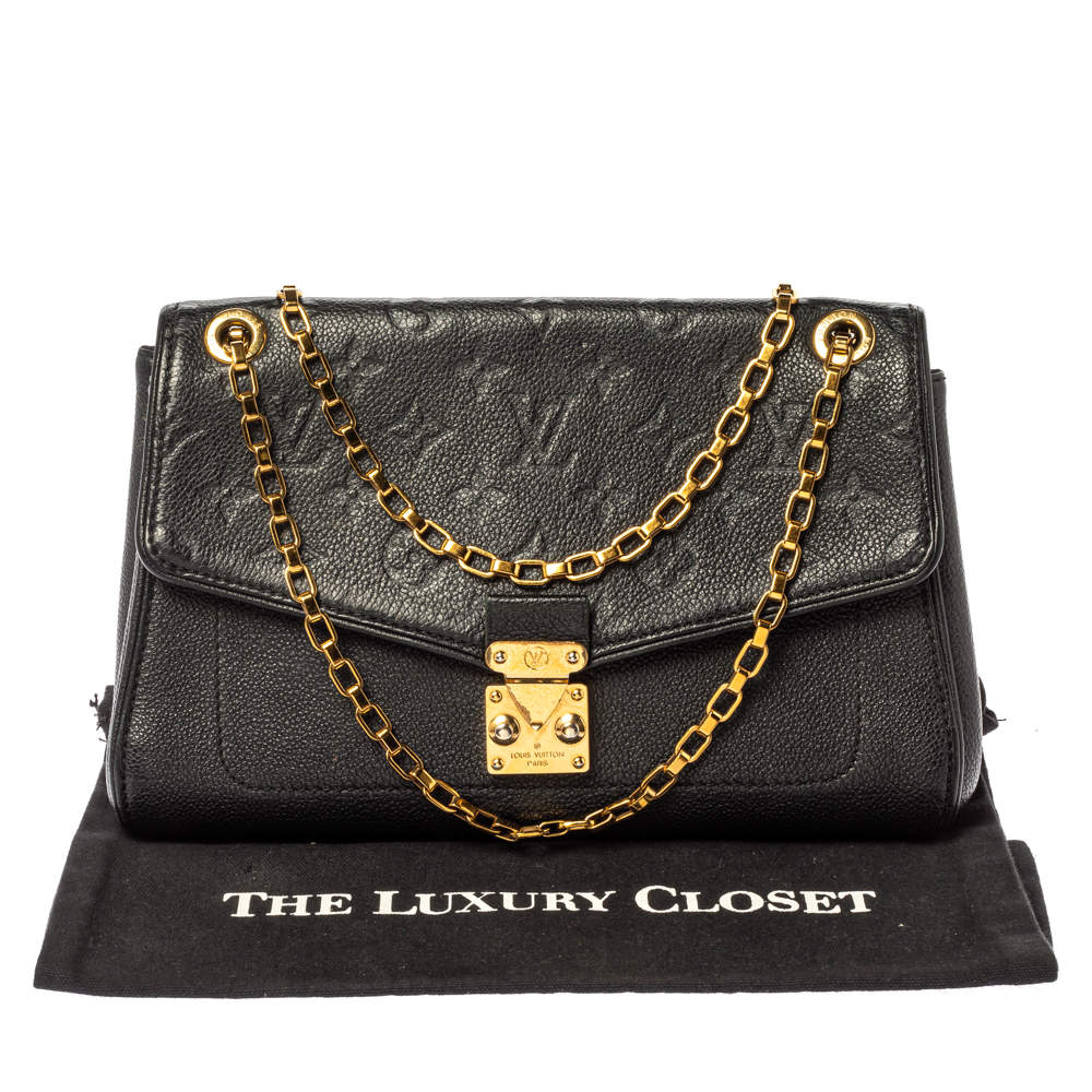 Louis Vuitton Black Monogram Empreinte Leather St Germain PM Bag Louis  Vuitton | The Luxury Closet