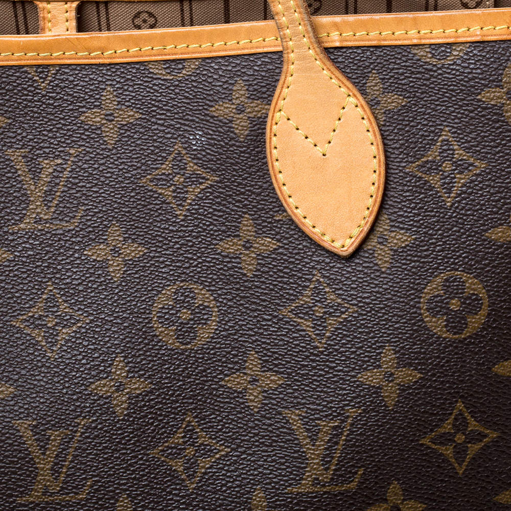 Louis Vuitton Neverfull GM Monogram with Pochette Dark brown Cloth  ref.373579 - Joli Closet