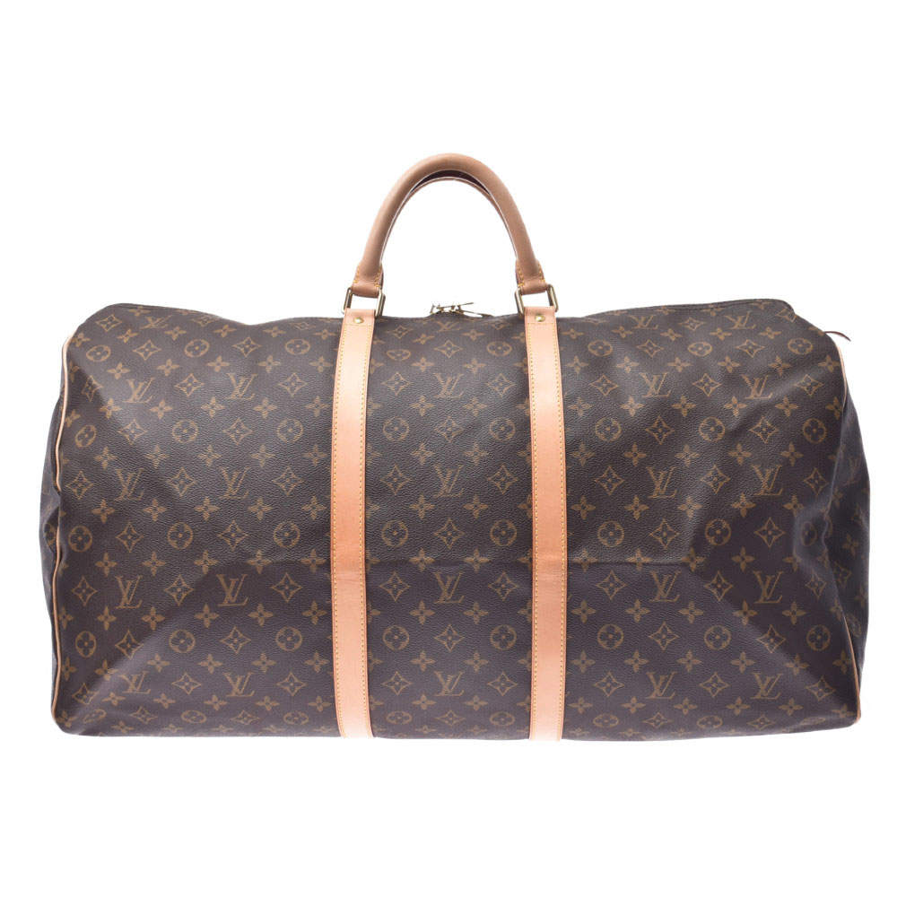 مملوكة مسبقًا Louis Vuitton Brown Monogram Canvas Keepal 60 Bag