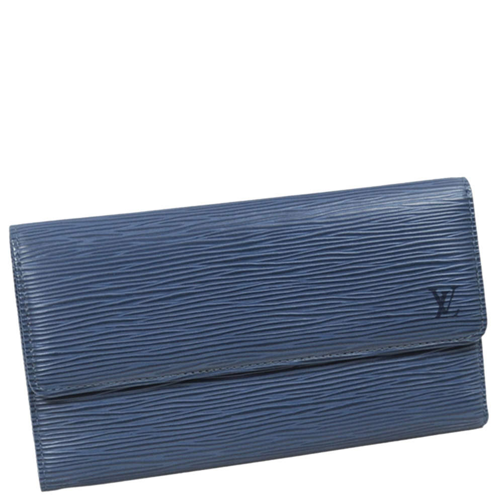 Louis Vuitton Blue Epi Porte Tresor Long | TLC