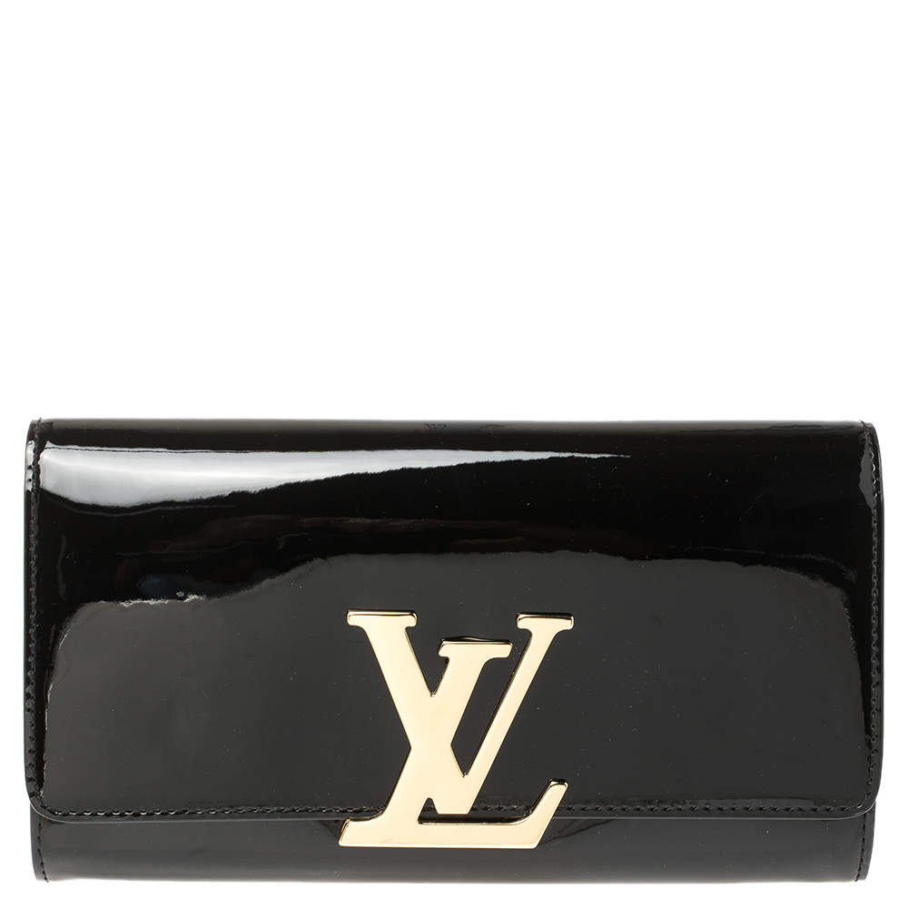 Pre Owned حقيبة كلتش لوي فيتون لويز فيرنيه سوداء