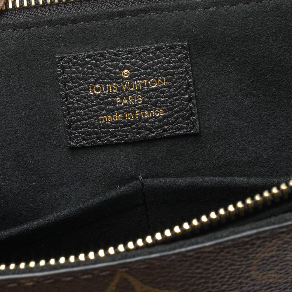 Louis Vuitton Brown Monogram Canvas & Black Taurillon Leather Surene MM Tote  by WP Diamonds – myGemma