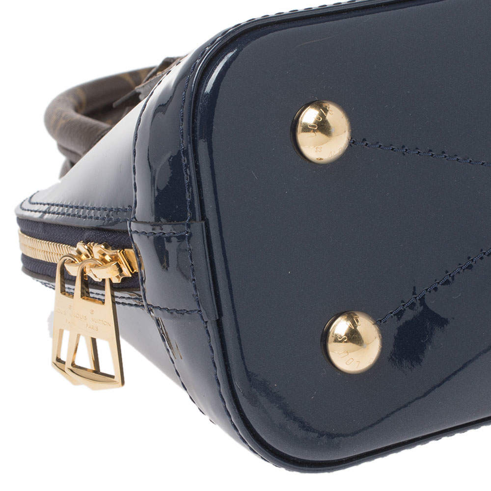 Louis Vuitton IMPECCABLE ALMA MARINE VUITON BAG Navy blue Leather
