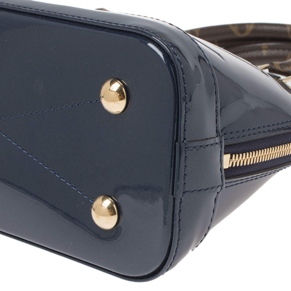 Louis Vuitton Blue Marine Alma BB with Twilly – The Closet