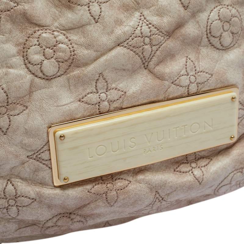 Louis Vuitton Beige Monogram Leather Ecru Stratus Olympe GM Hobo Bag 45lk19  at 1stDibs