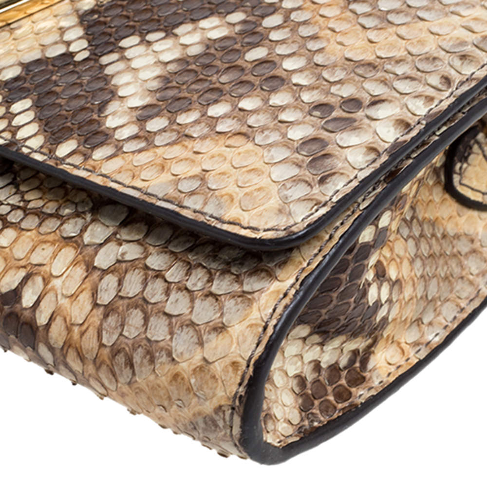 Louis Vuitton Beige Python Louise GM w/ Gold Hardware – Only Authentics
