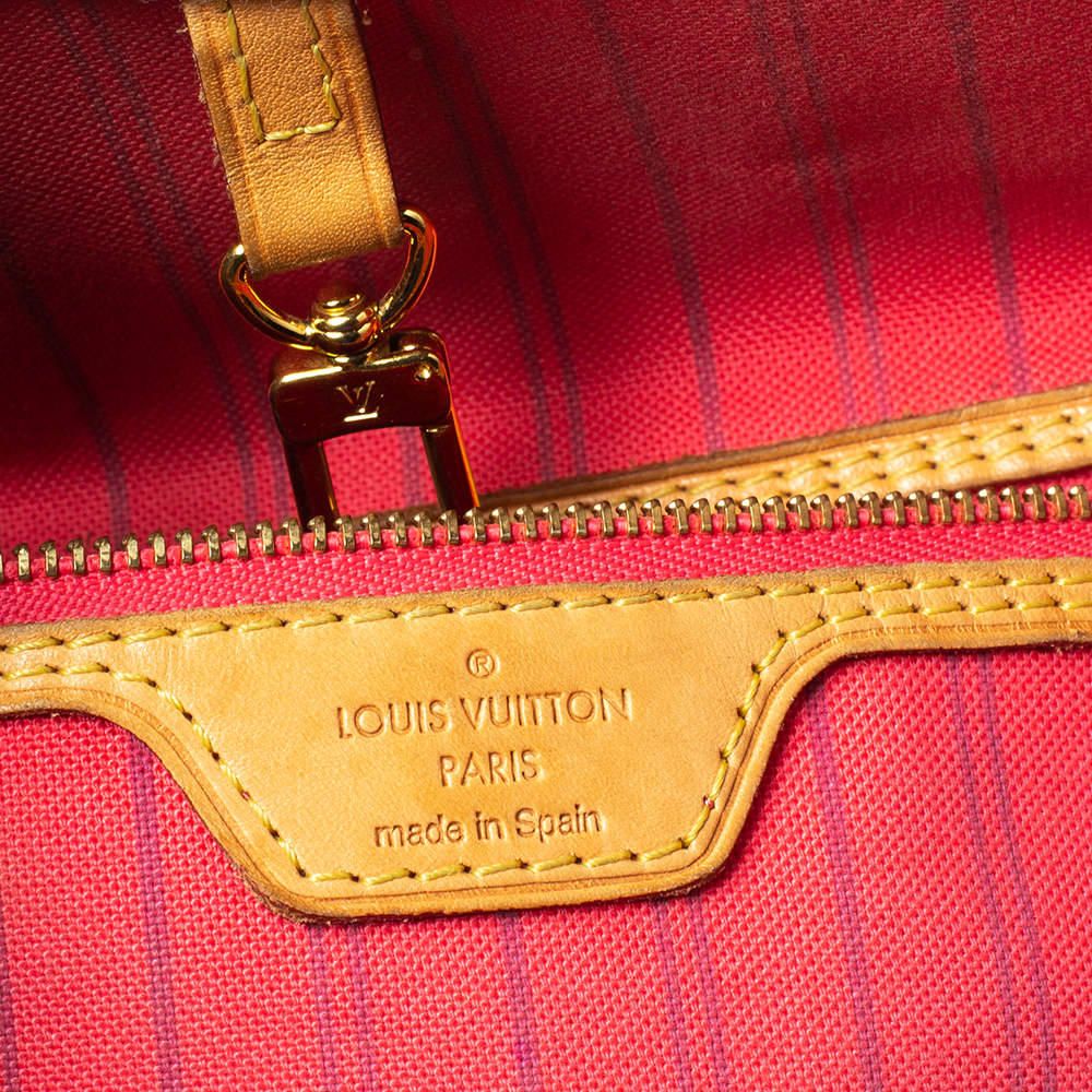 Louis Vuitton Pink Monogram Canvas Ramages Neverfull MM NM QJB0BJHBPA002