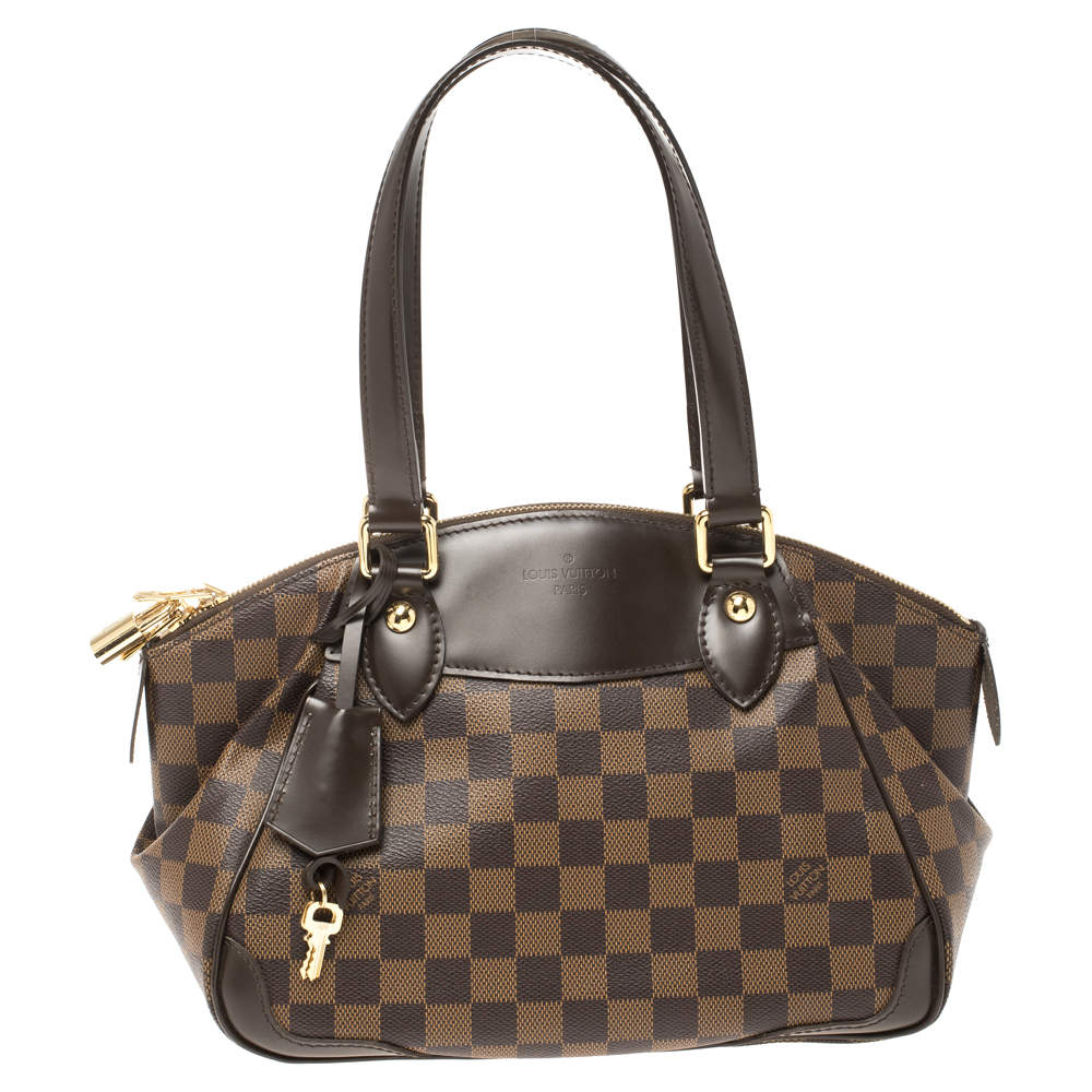 Pre Owned Louis Vuitton Damier Ebene Canvas Verona PM Bag