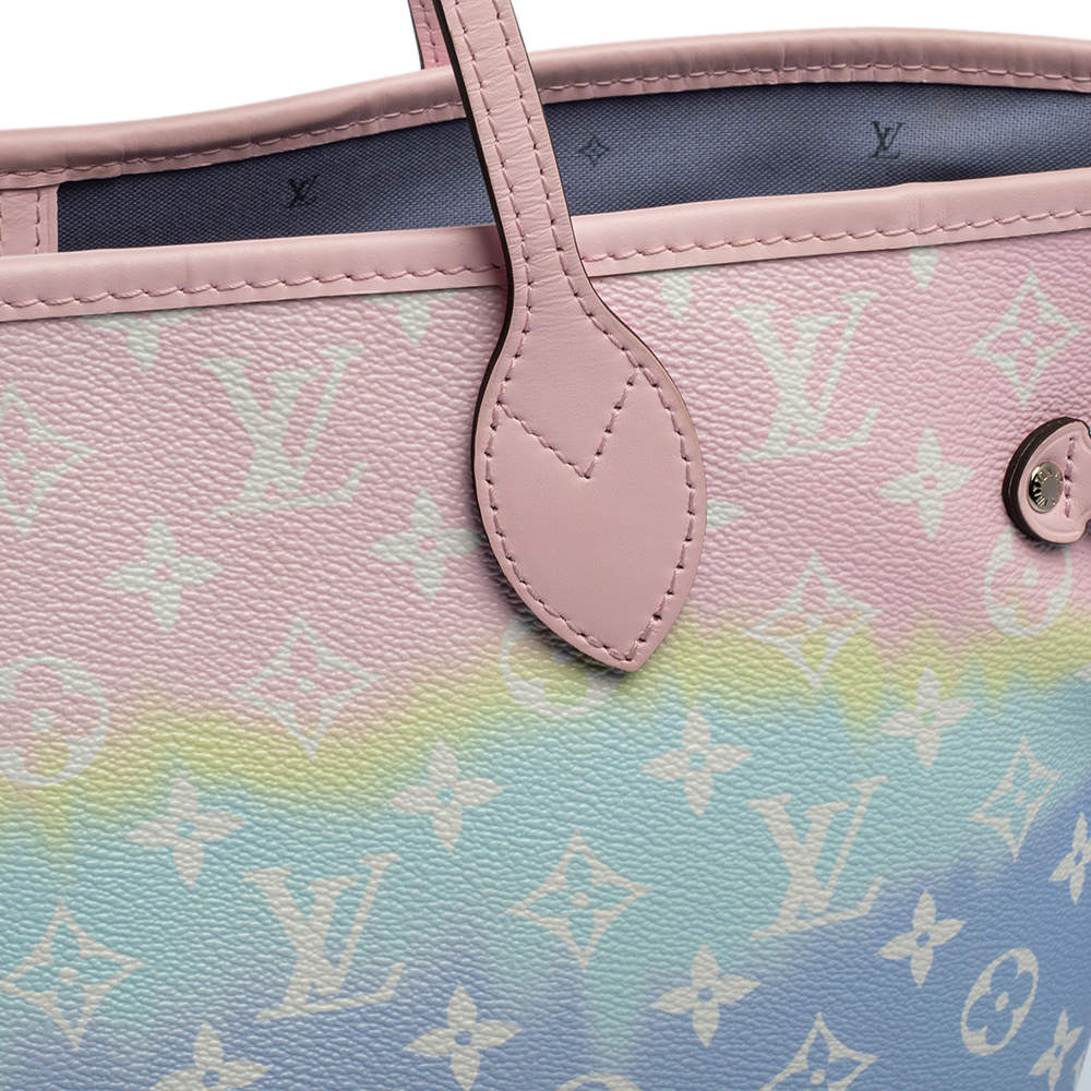 Louis Vuitton Monogram Escale Pink Tye Dye Neverfull MM Tote Bag Leather  ref.297636 - Joli Closet