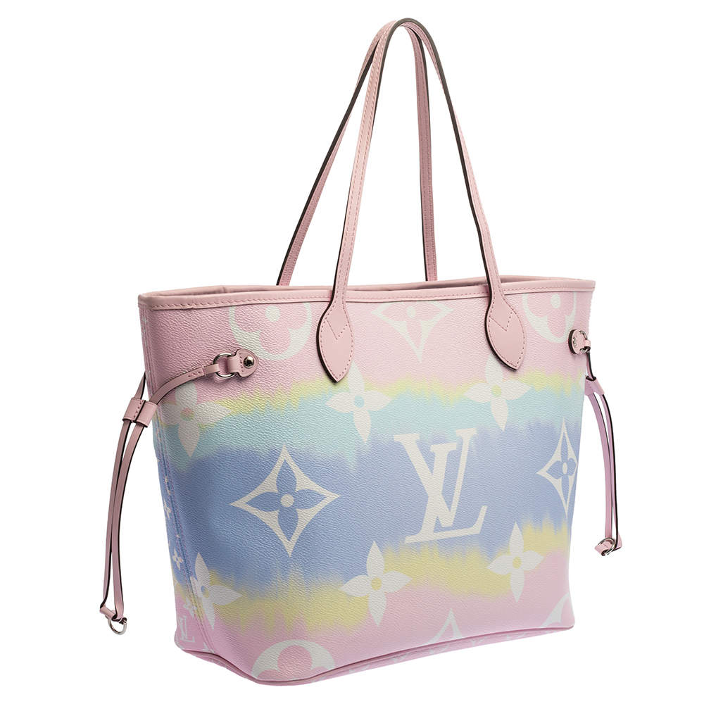 Louis Vuitton Pastel Tie Dye Monogram Canvas Neverfull Escale MM Bag at  1stDibs