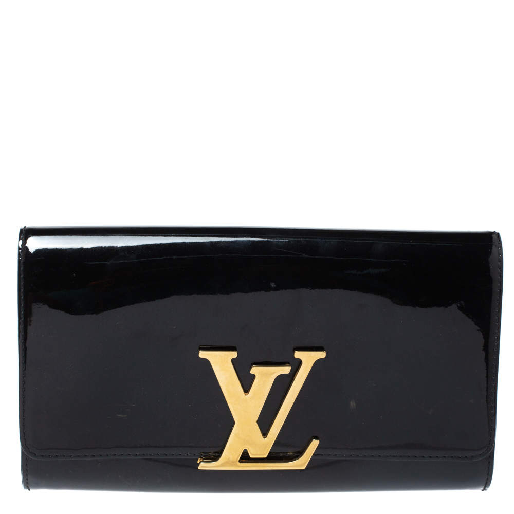 Pre Owned حقيبة كلتش لوي فيتون لويز فيرنيه سوداء