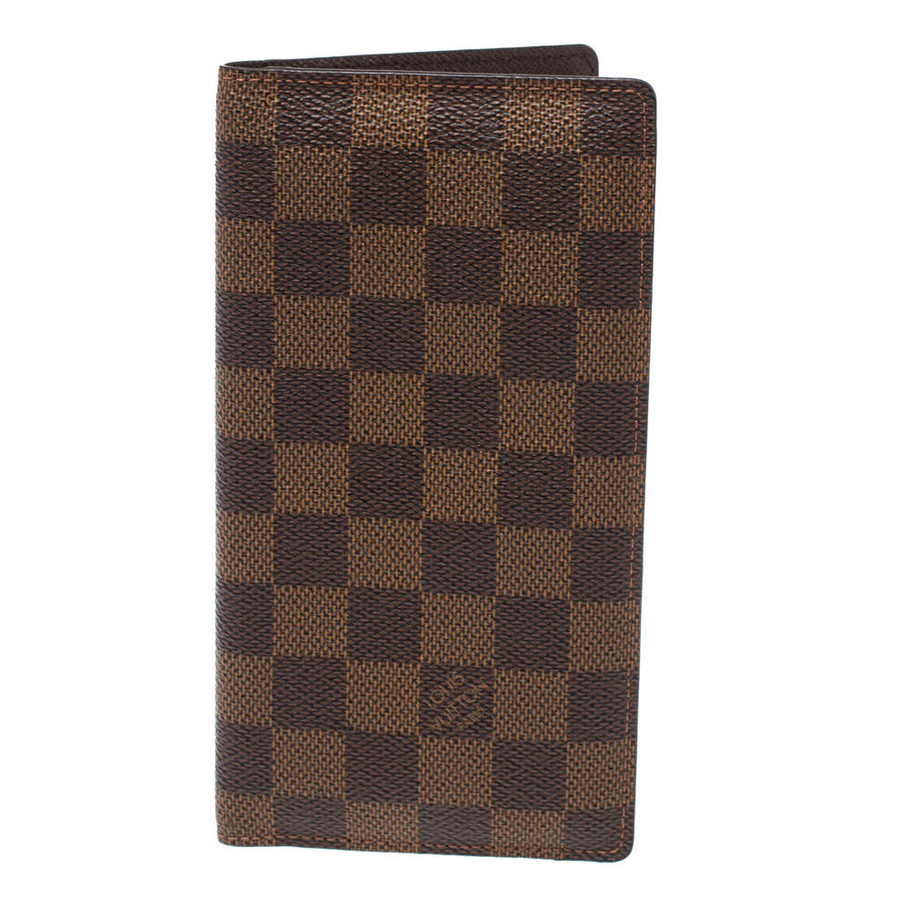 مملوكة مسبقًا Louis Vuitton Damier Ebene Canvas Brazza Wallet