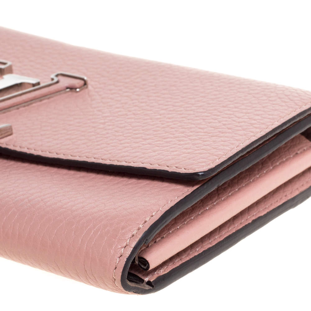 Pink Louis Vuitton Taurillon Capucines Wallet – Designer Revival