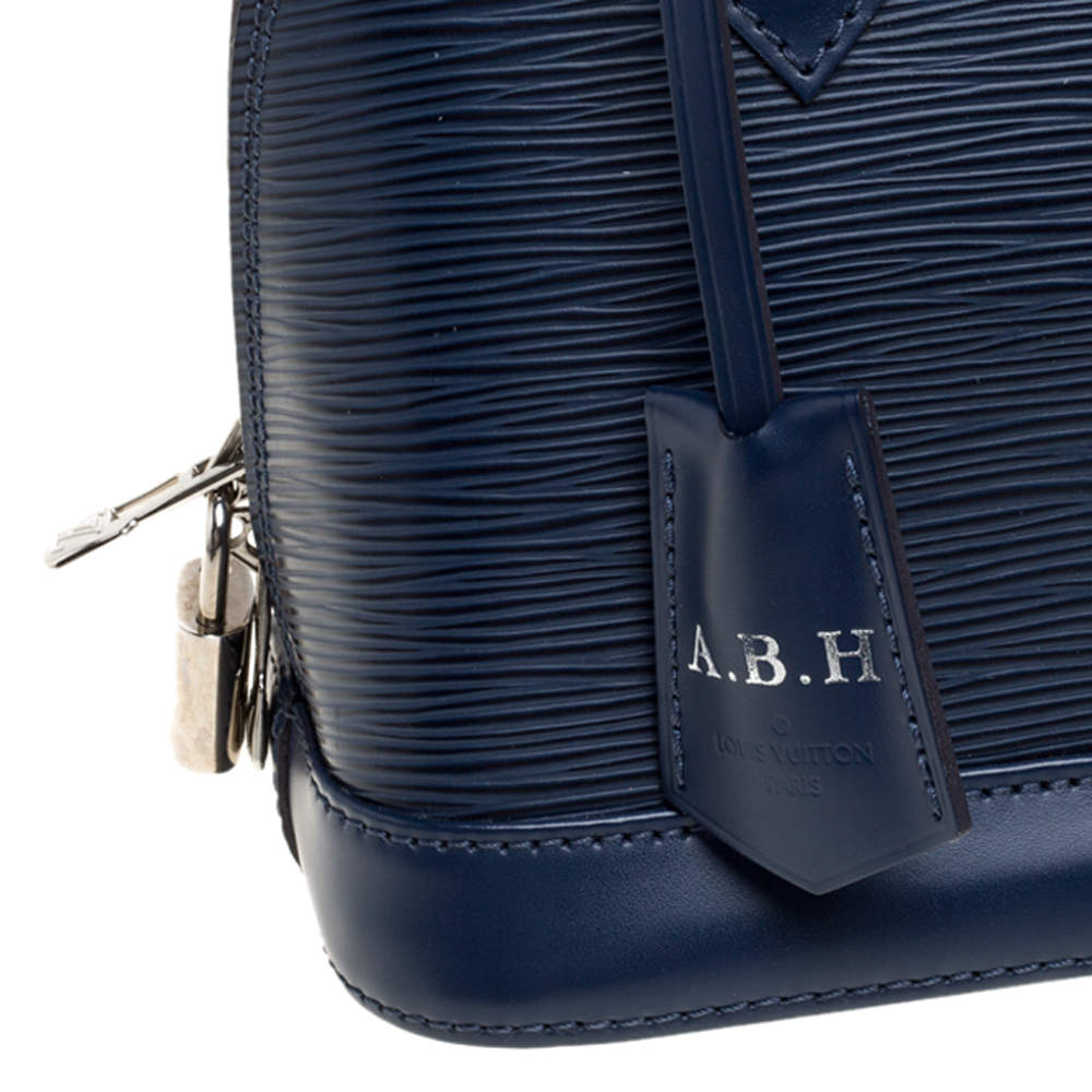 Louis Vuitton Indigo Epi Leather Alma BB Bag at 1stDibs