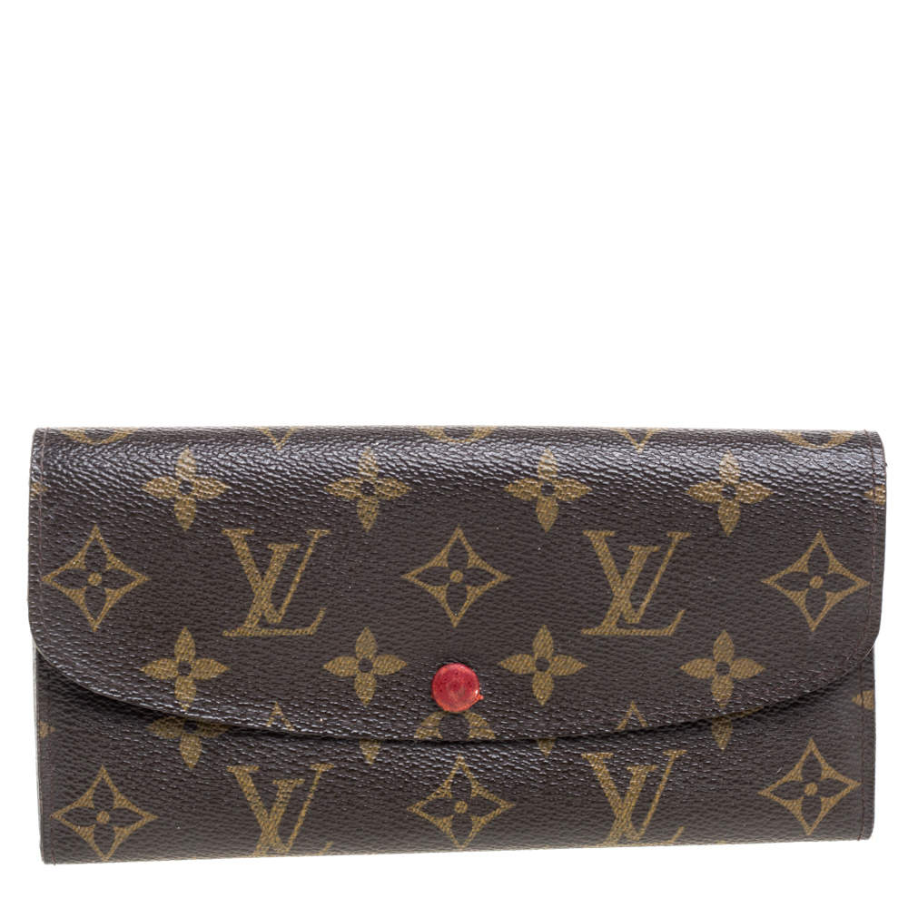 Pre Owned Louis Vuitton Monogram Canvas Emilie Wallet