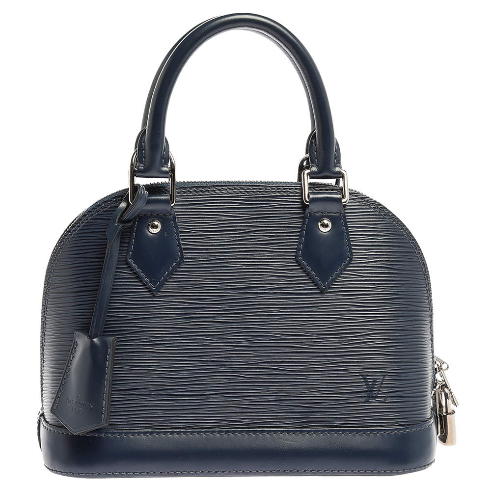 Pre Owned حقيبة لوي فيتون ألما جلد إيبي أزرق مارين BB