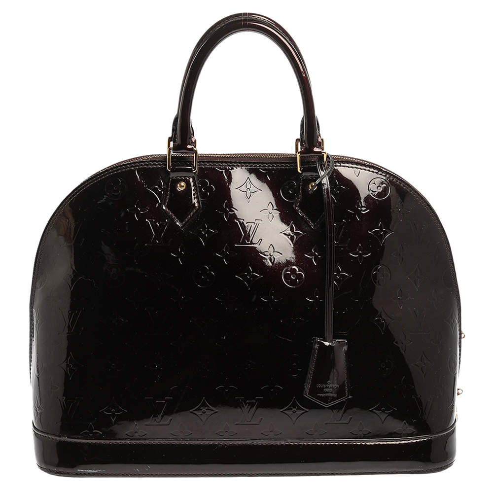 مملوكة مسبقًا حقيبة لوي فيتون ألما فيرنيه مونوغرامية بنفسجية كبيرة