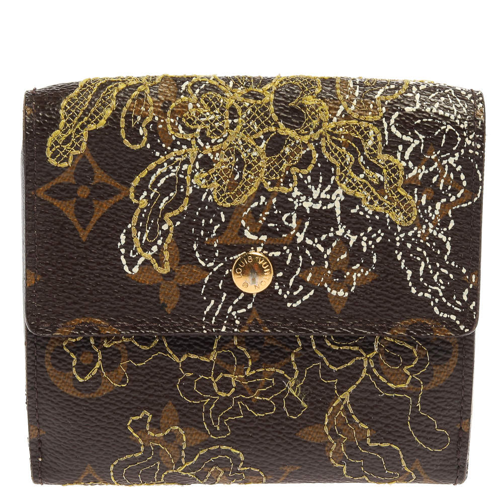 مملوكة مسبقًا محفظة لوي ف يتون دينتيل لودلو ذات الإصدار المحدود كانفاس مونوغرامي 