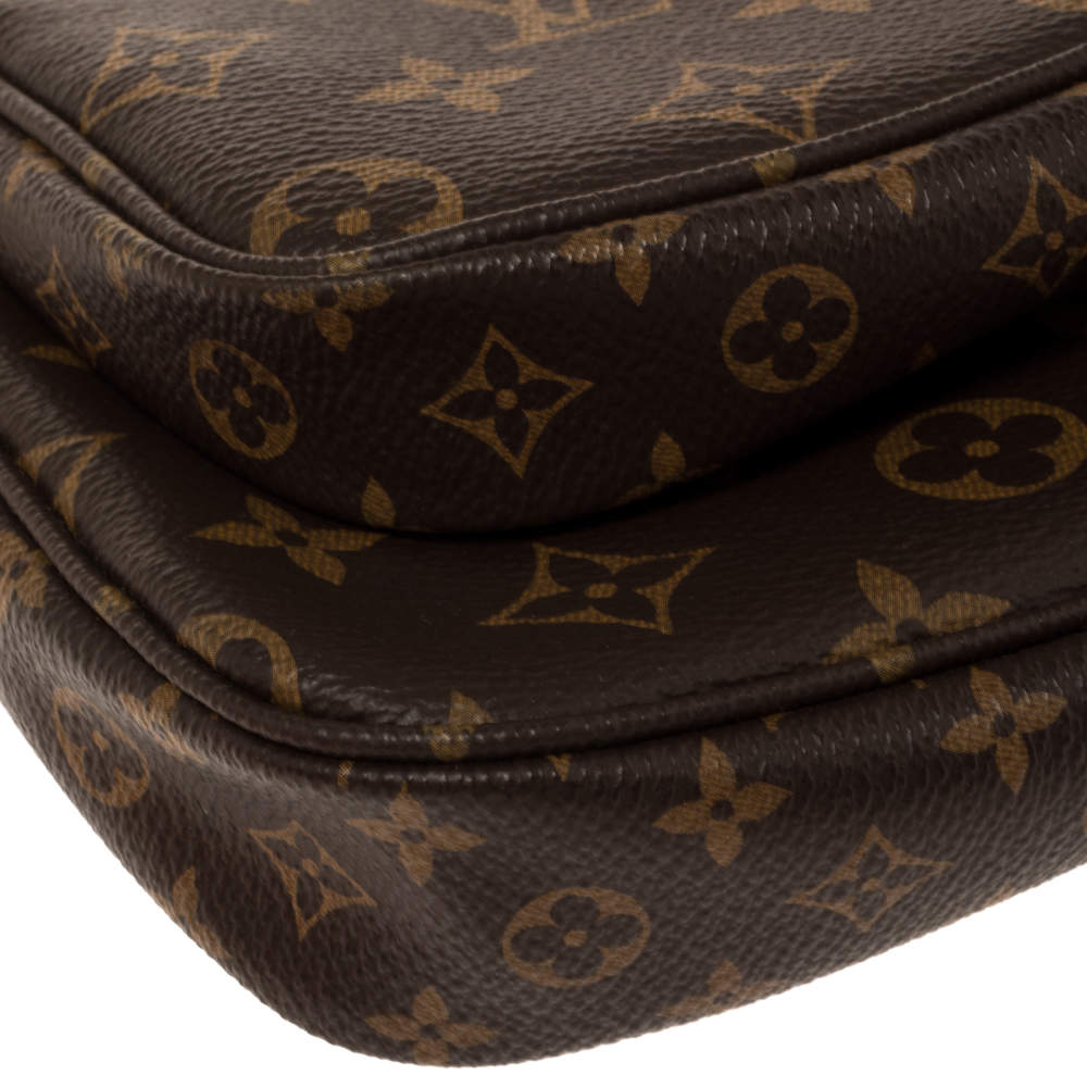 M44840 Louis Vuitton 2019 Monogram Canvas Multi Pochette Accessoires-Rose  Clair