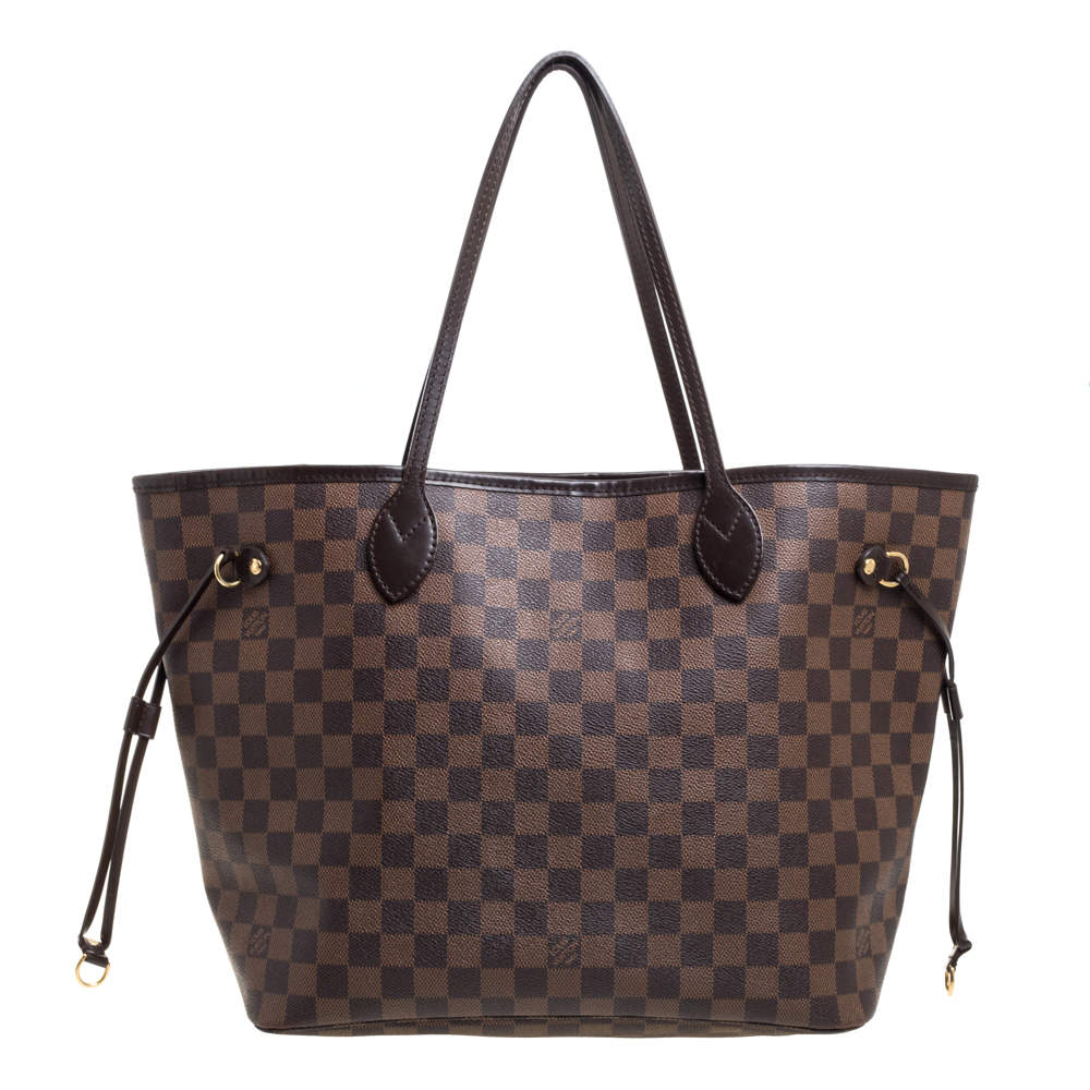 Louis Vuitton Damier Ebene Canvas Neverfull MM Bag