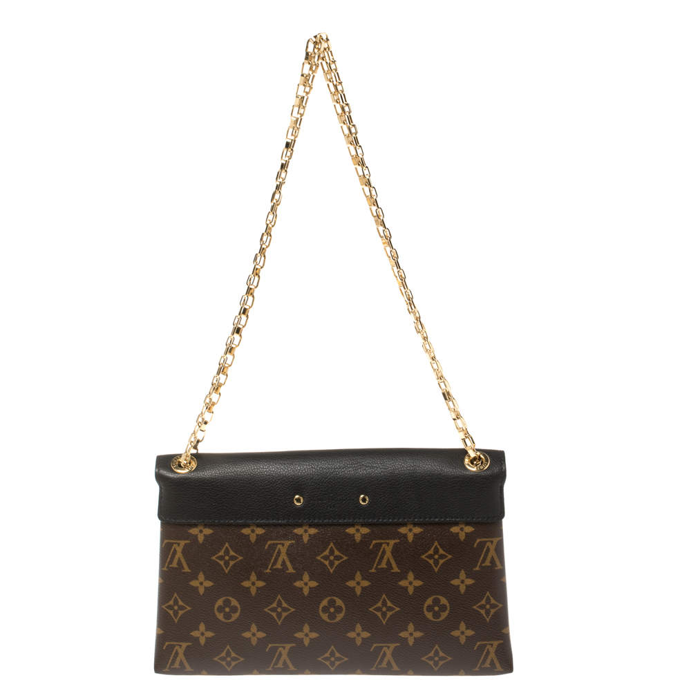 Louis Vuitton Pallas Shopper Monogram Canvas and Calfskin Gold Chain Strap  Euc