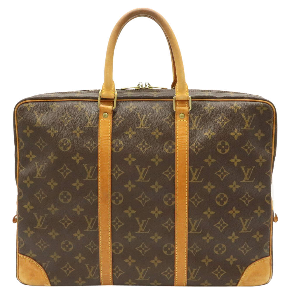 Pre Owned Louis Vuitton Brown Monogram Canvas Porto Documents Voyage Business Bag