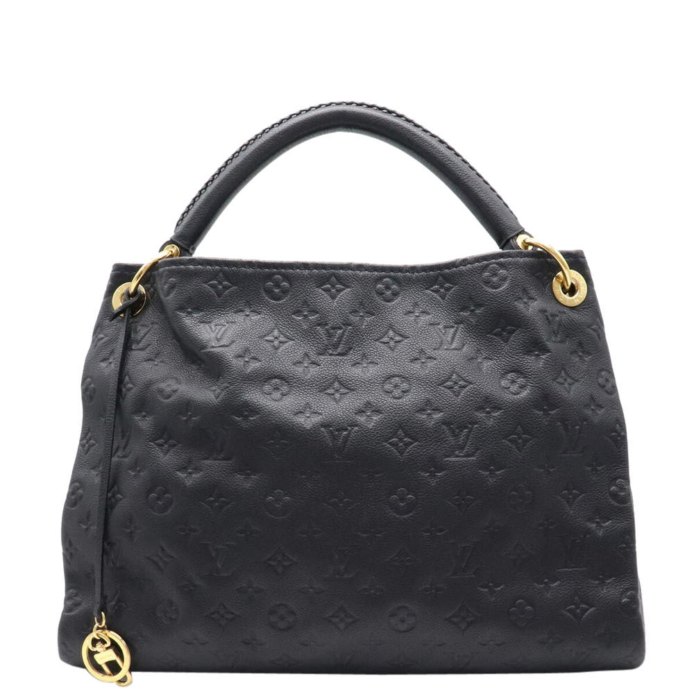 Louis Vuitton Black Monogram Leather Empreinte Artsy MM Tote Bag