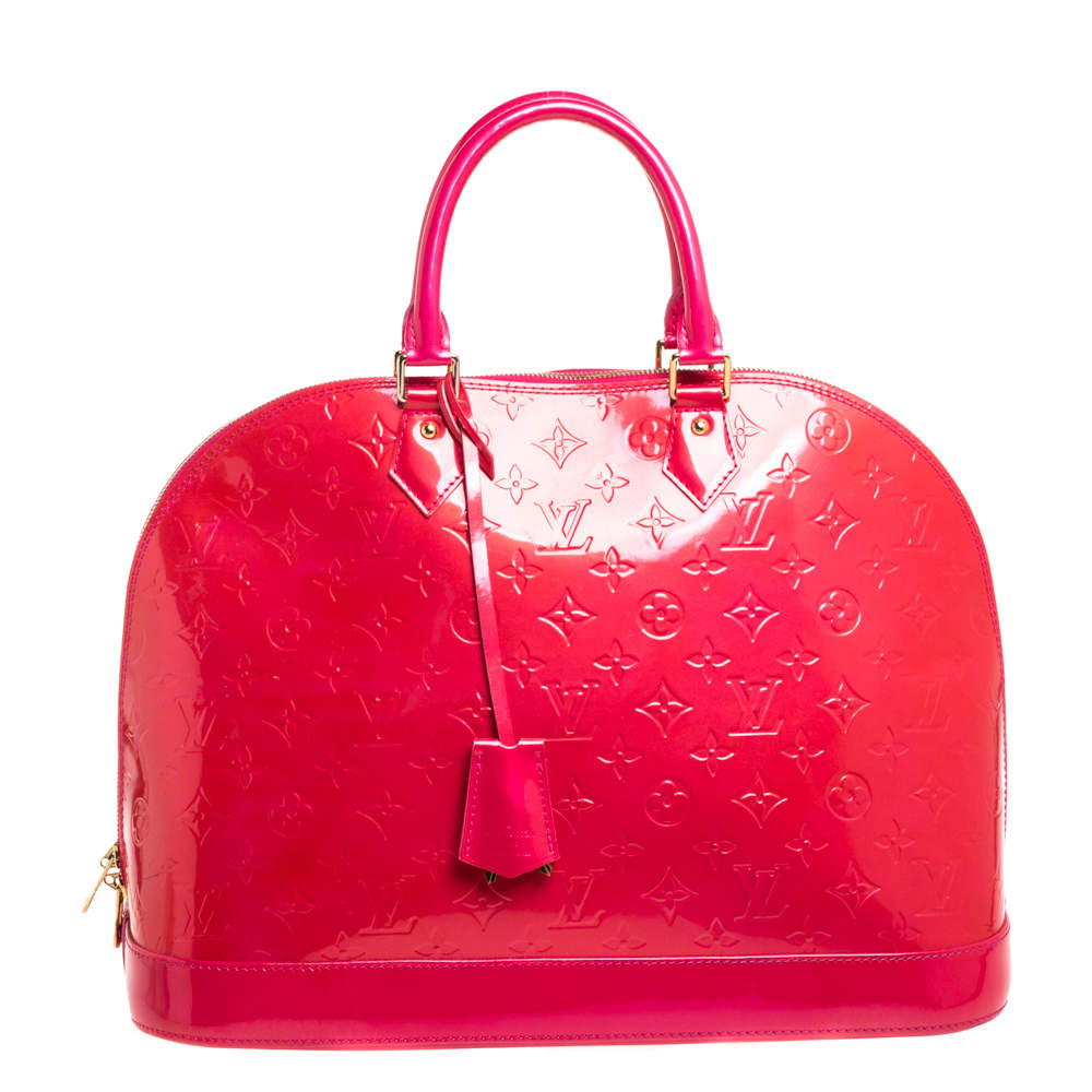 مملوكة مسبقًا Louis Vuitton Rose Pop Monogram Vernis Alma GM Bag