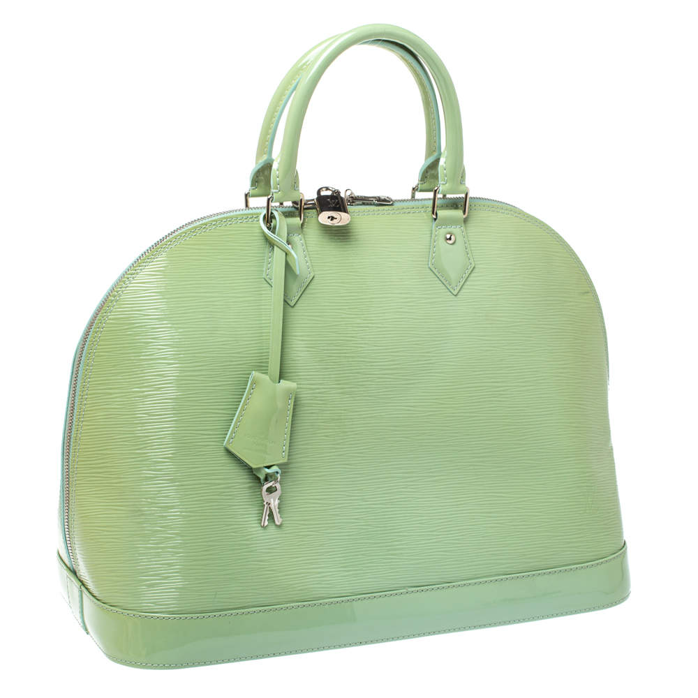 Louis Vuitton Mint Green Epi Electric Alma PM Bag Leather ref