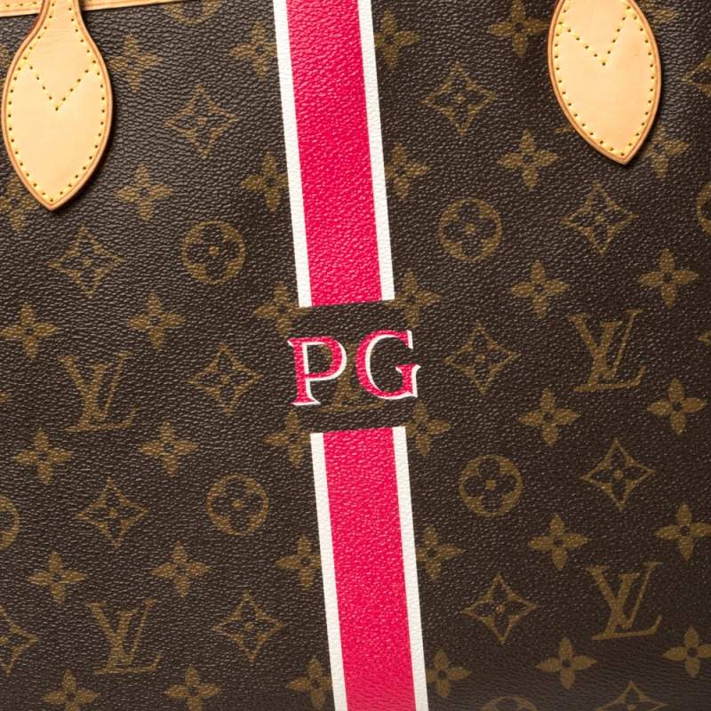 Neverfull GM My LV Heritage Monogram Canvas - Leather Goods Personalisation  P00132