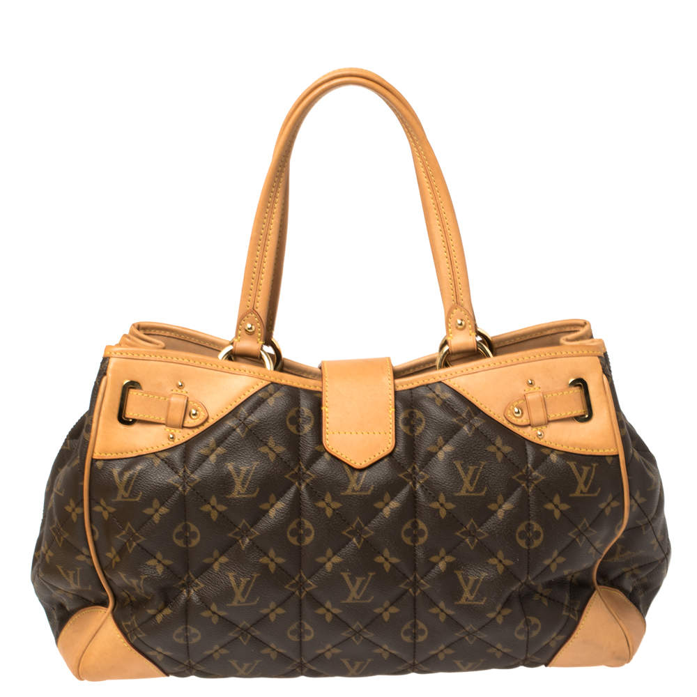 Louis Vuitton Vintage - Monogram Etoile Shopper Bag - Brown - Canvas and  Python Leather Handbag - Luxury High Quality - Avvenice