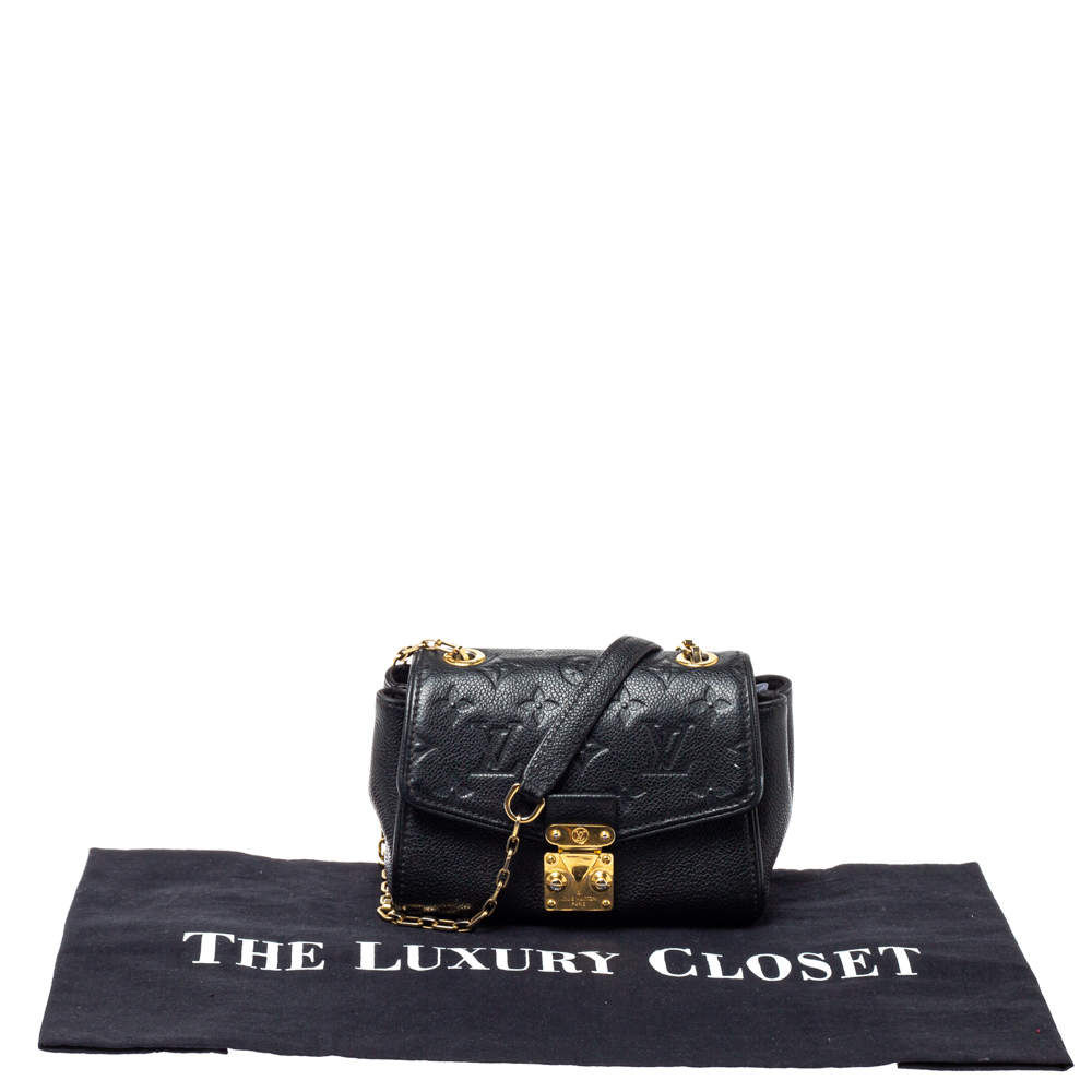 Louis Vuitton Black Monogram Empreinte Leather St Germain MM Bag - Yoogi's  Closet
