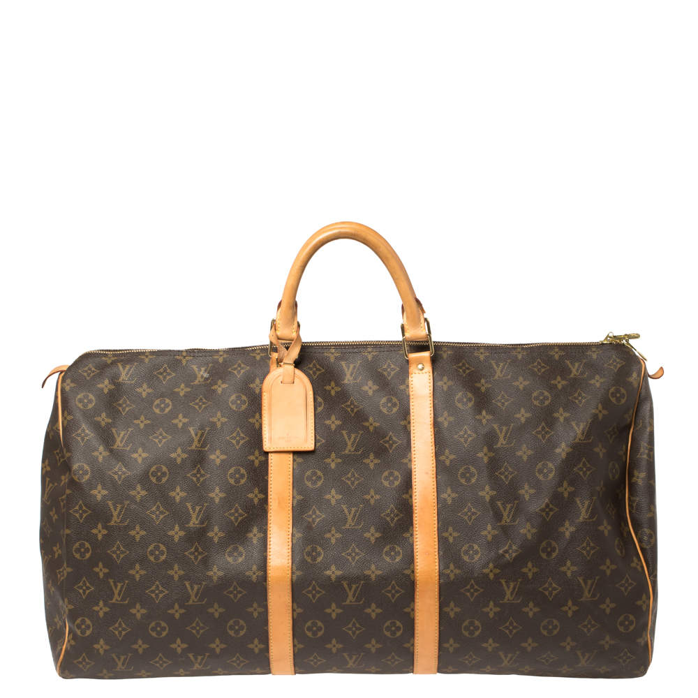 Louis Vuitton Monogram Canvas Keepall 60 Bag