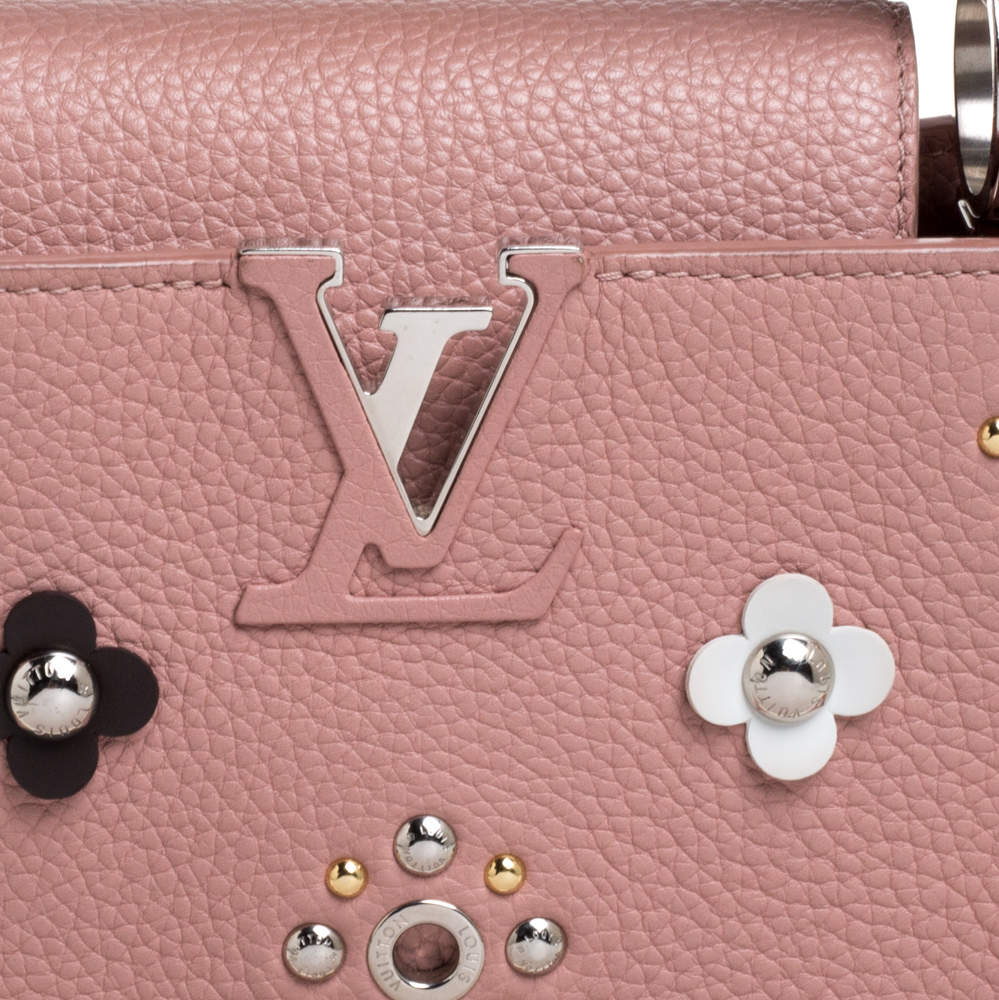 Louis Vuitton Taurillon Capucines MM Hibiscus Pink ○ Labellov
