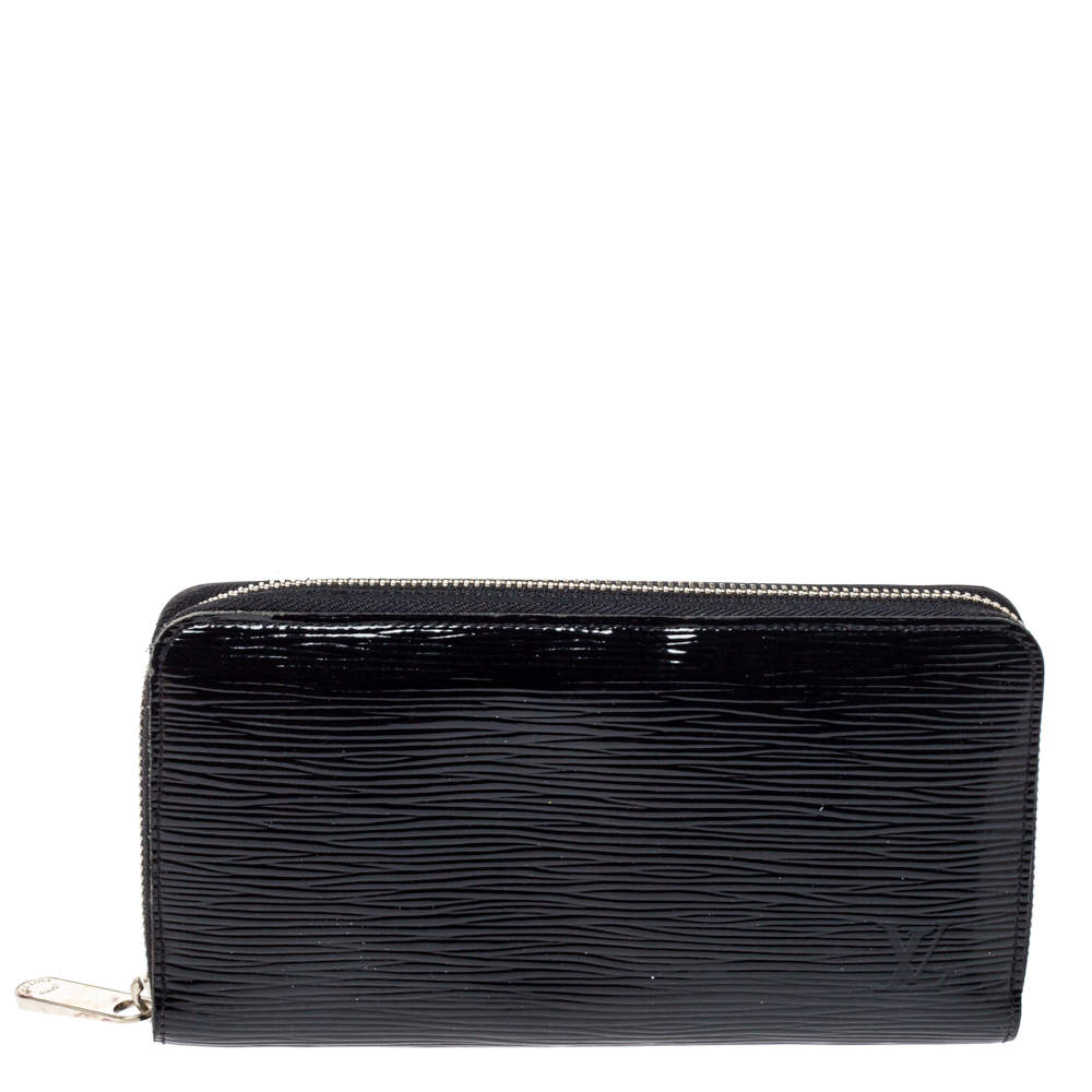 Louis Vuitton Black Electric Epi Leather Zippy Wallet