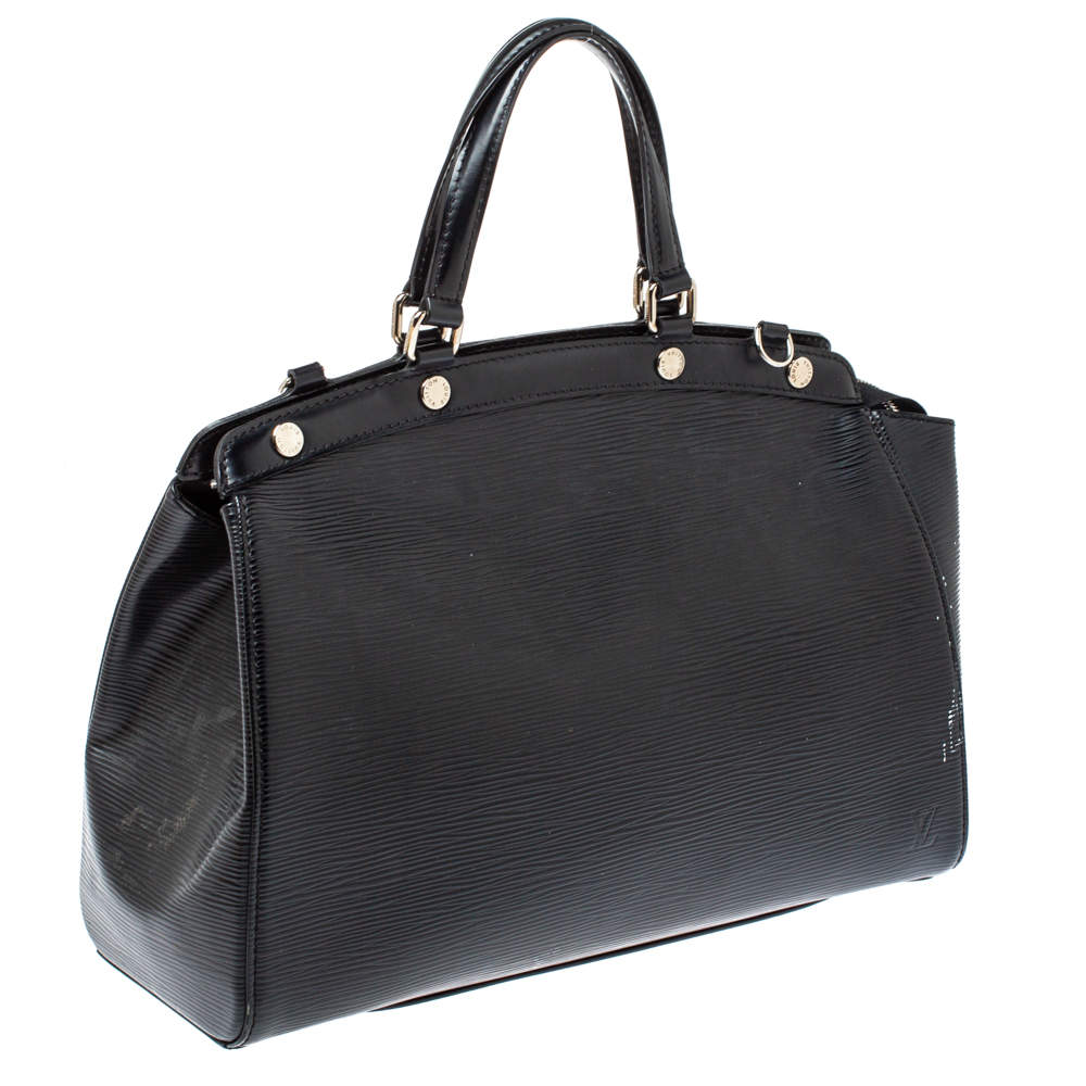 2009 Louis Vuitton Black Epi Leather and Black Calfskin Leather
