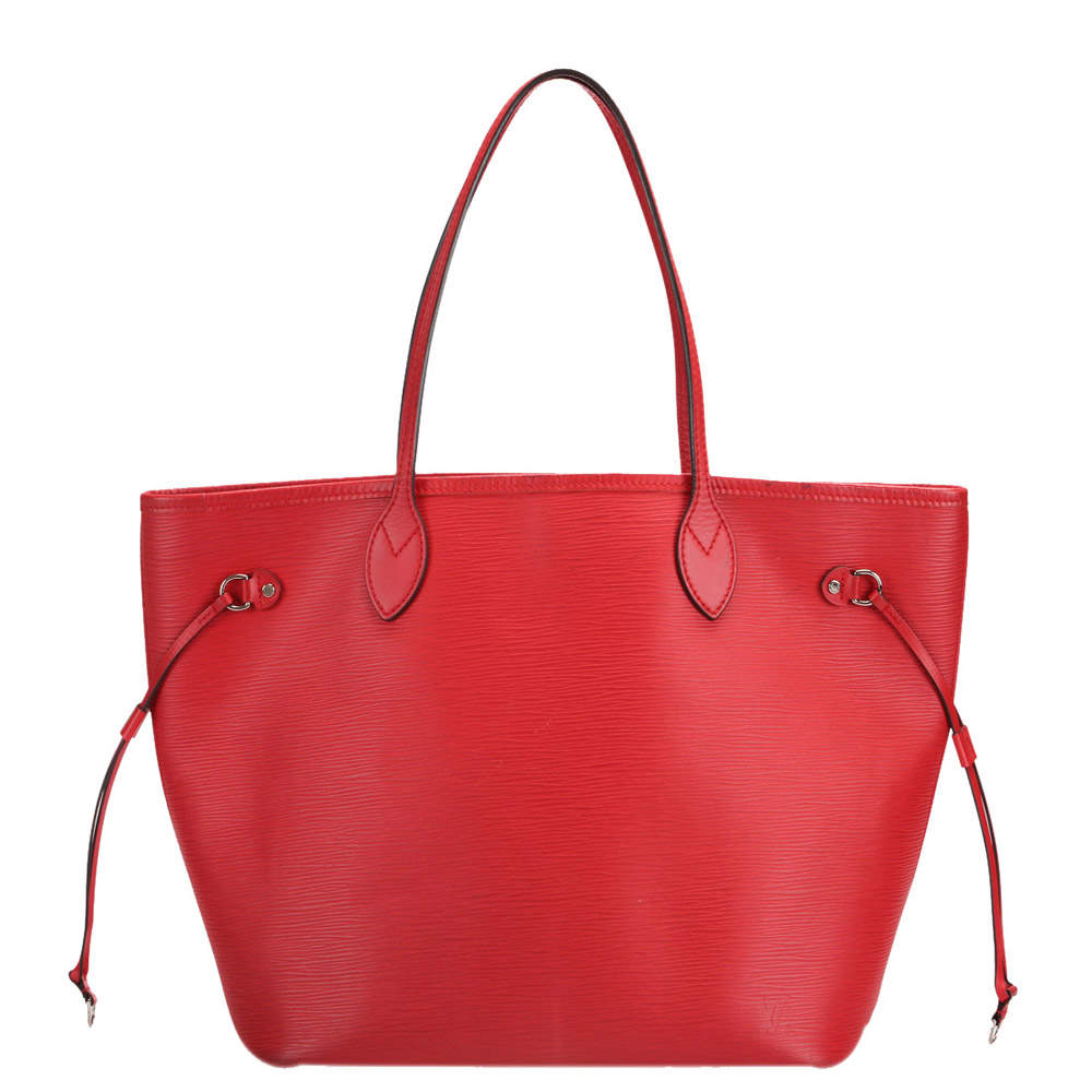 red lv tote