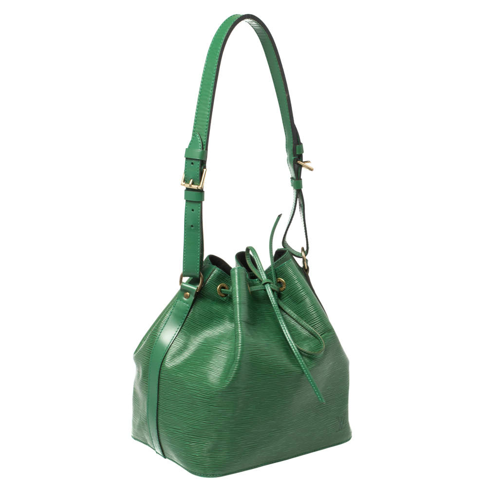 Louis Vuitton Borneo Green Epi Leather Petit Noe Bag - Yoogi's Closet