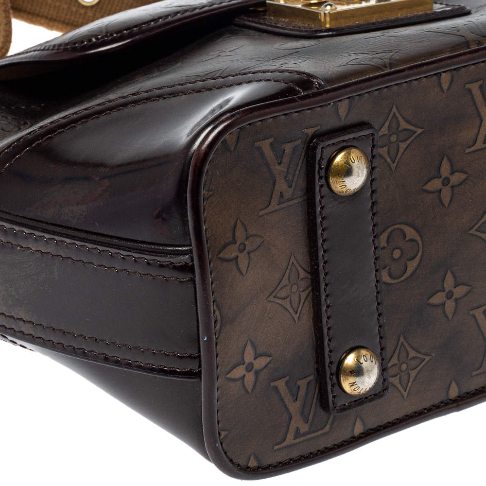 Louis Vuitton Limited Edition Bronze Monogram Embossed Leather Sergent PM  Bag - Yoogi's Closet