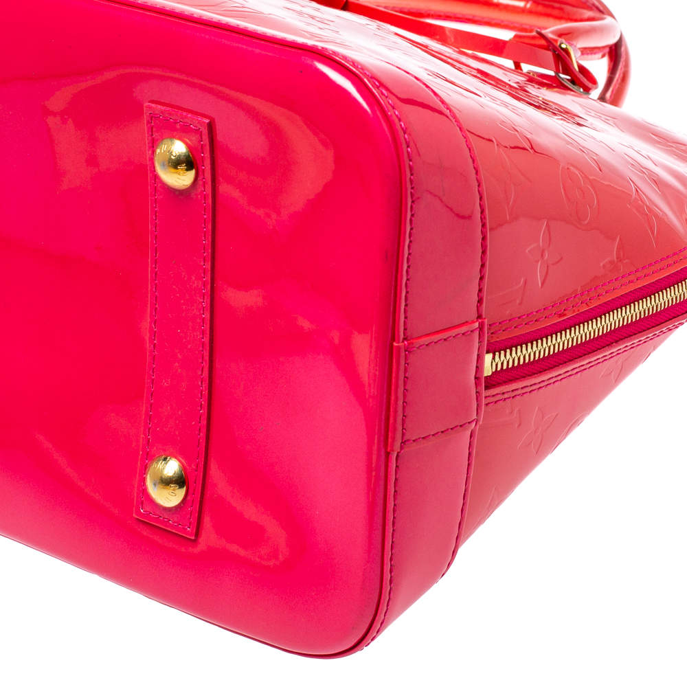 Louis Vuitton Rose Pop Monogram Vernis Alma GM Bag – The Closet
