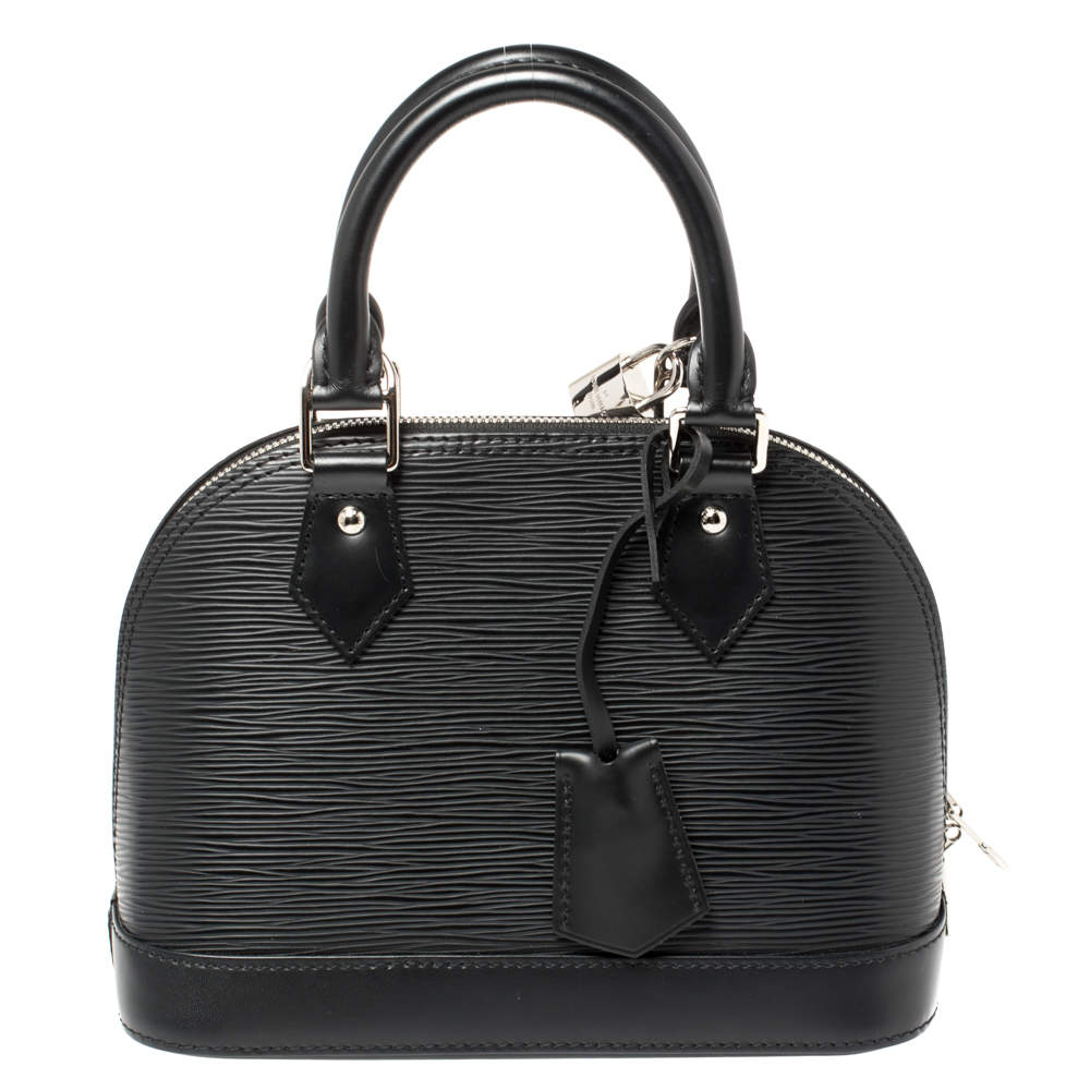 Pre Owned Louis Vuitton Black Epi Leather Alma BB Bag