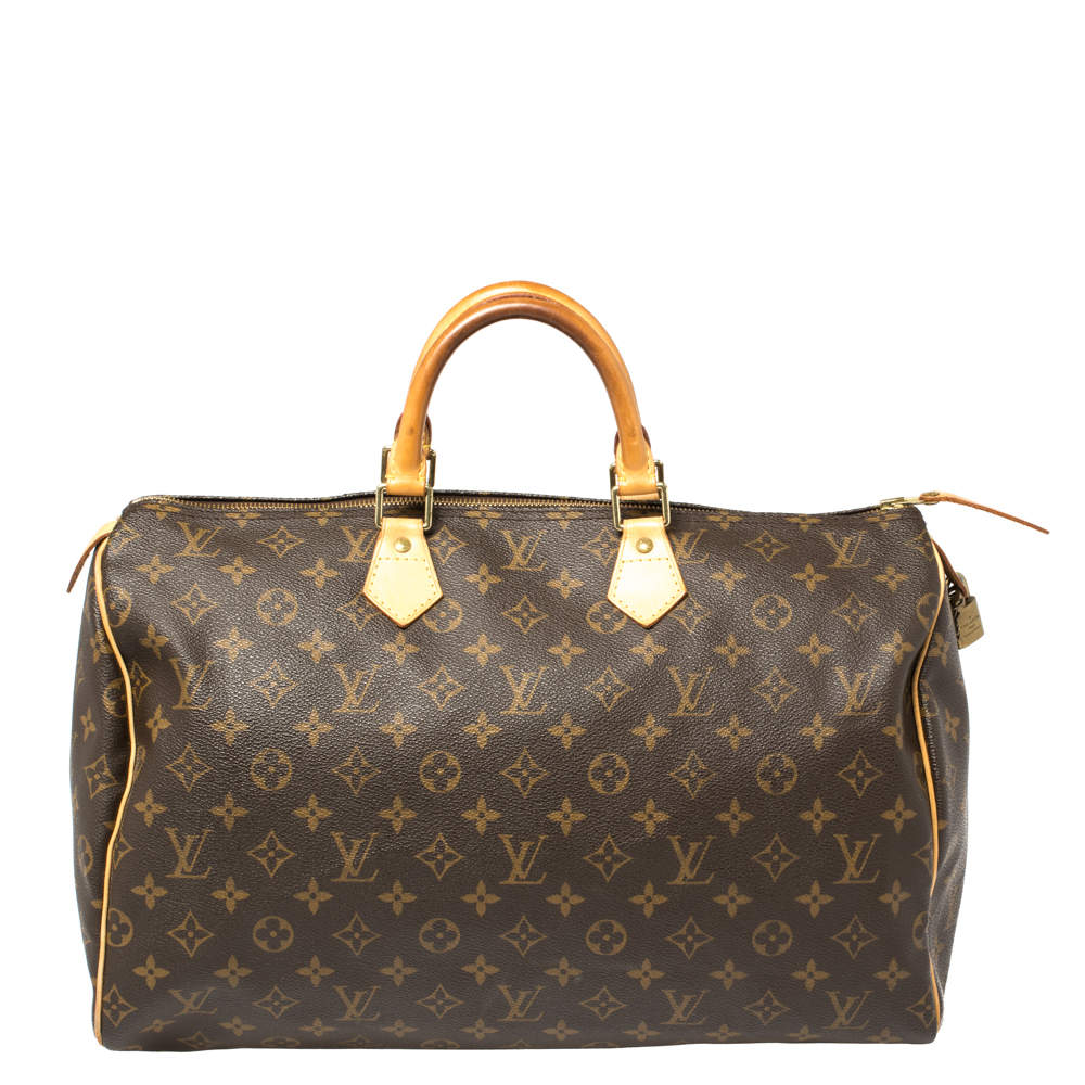 Pre Owned Louis Vuitton Monogram Canvas Speedy 40 Bag