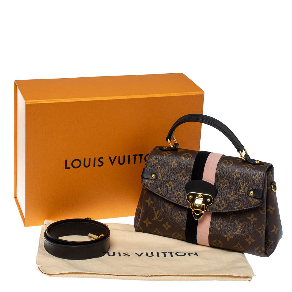 Georges cloth handbag Louis Vuitton Brown in Cloth - 21056105