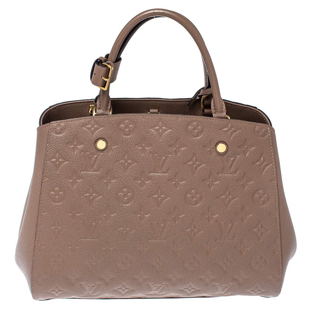 Louis Vuitton M41196 Montaigne MM Satchel Monogram Empreinte Amplant P –  Gaby's Bags