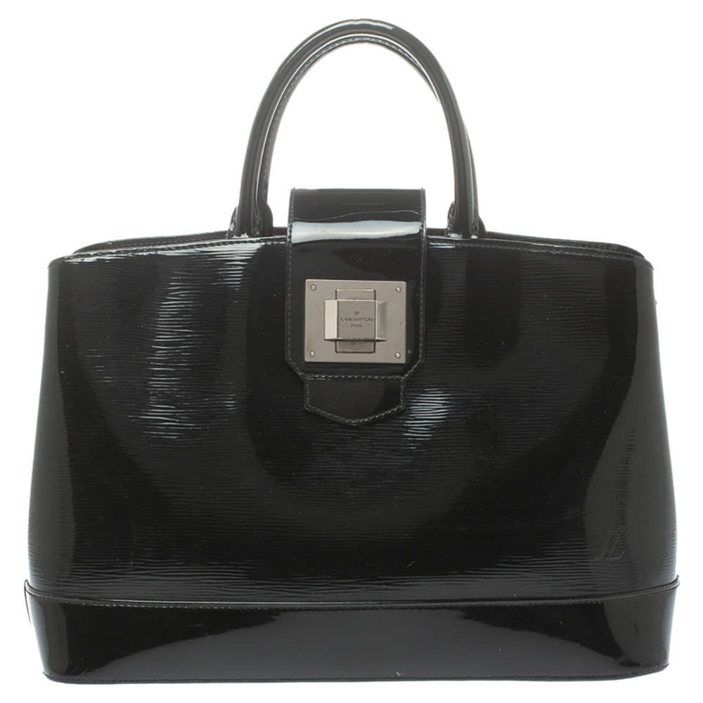 Pre Owned Louis Vuitton Black Electric Epi Leather Mirabeau GM Bag